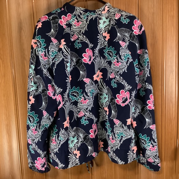Banana Republic Front Zip Floral Women’s Jacket Size XL - Picture 9 of 13